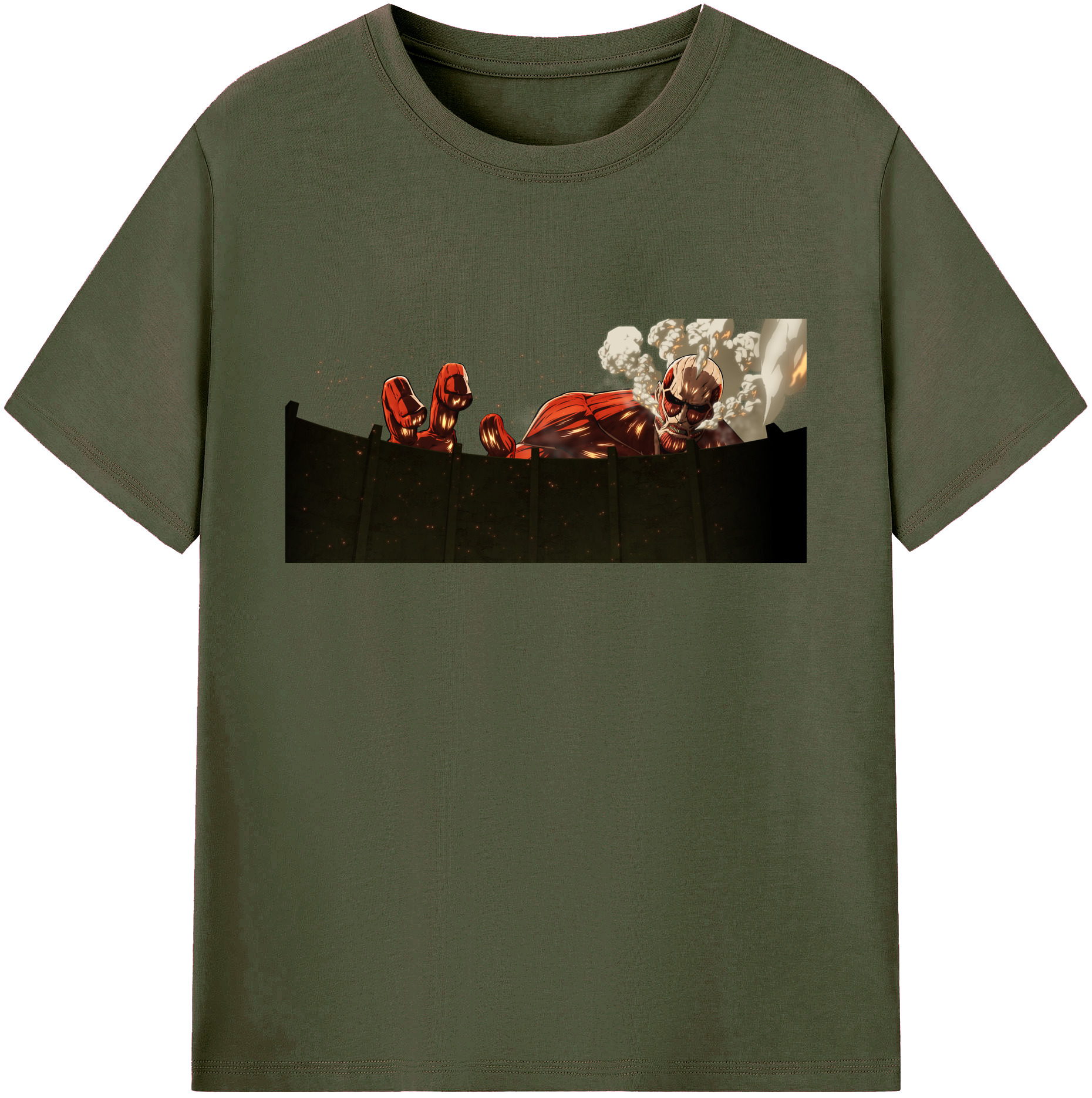（画像用） 進撃の巨人 Attack on Titan 綿100％ メンズ半袖Tシャツ｜肌触りやわらか＆通気性